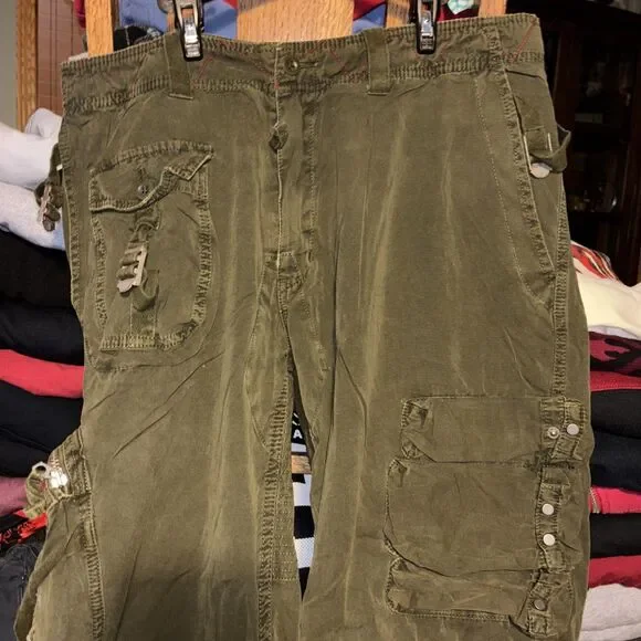 Vintage Polo Ralph Lauren Cargo Pants MENS 38x30 Paratrooper Military 90s Punk